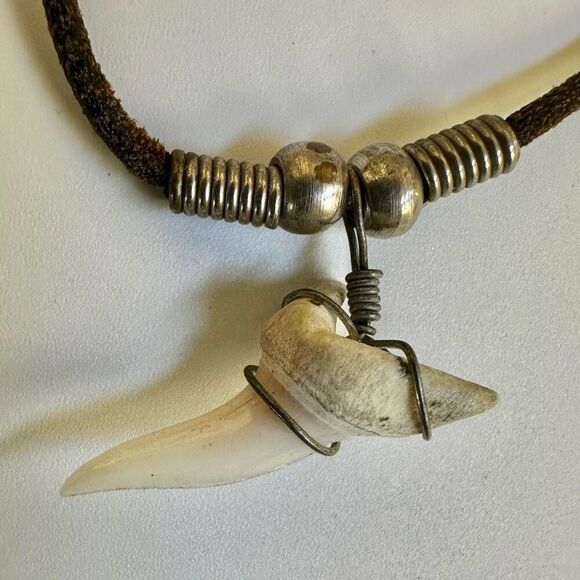 Shark tooth bracelet on cord - Picture 5 of 6